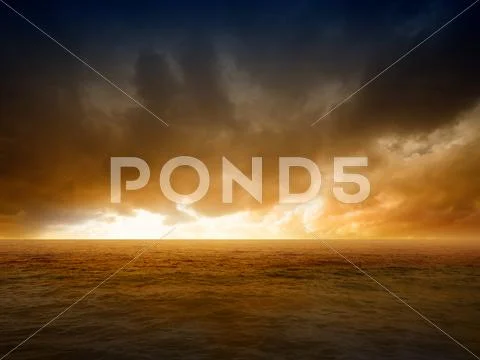 Dramatic apocalyptic background Stock Photos