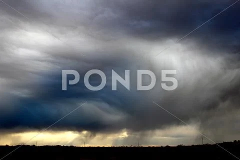 Dramatic Arizona Storm Clouds Stock Photos