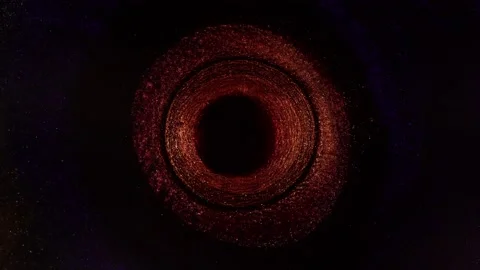 Dramatic artistic background video of movement black hole in outer space Stock Footage 228037052