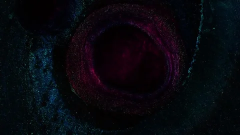 Dramatic artistic background video of movement black hole in outer space Stock Footage 242963285