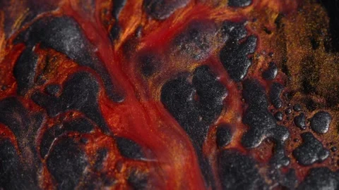 Dramatic artistic background video of movement lava . Footage with liquid Vídeo Stock 246768269