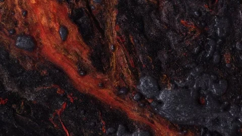 Dramatic artistic background video of movement lava . Footage with liquid Vídeo Stock 249095565