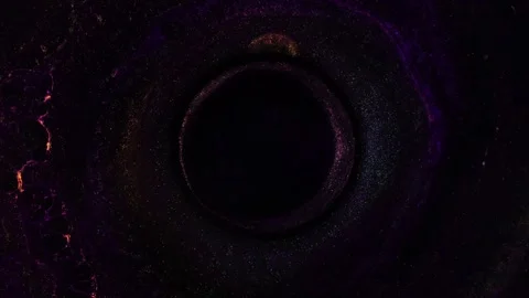 Dramatic artistic background video of movement black hole in outer space Stock Footage 250246708
