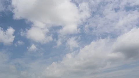 Dramatic atmosphere panorama 4K Time-lapse footage  clip of blue sky and clouds. Stock Footage 94888837