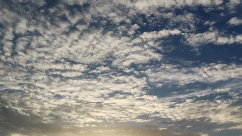 Dramatic atmosphere panorama 4K Time-lapse footage  clip of blue sky and clouds. Stock Footage 94890796