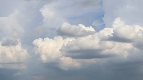 Dramatic atmosphere panorama 4K Time-lapse footage  clip of blue sky and clouds. Stock Footage 96329063