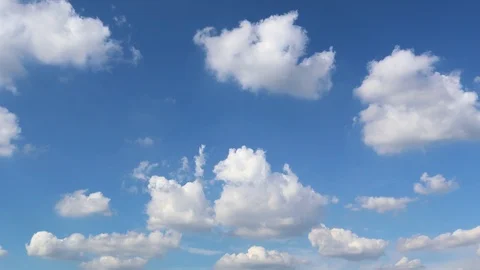 Dramatic atmosphere panorama view 4K Time-lapse footage of blue sky and clouds. Stock Footage 96328565