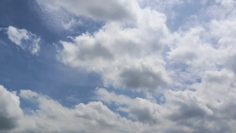 Dramatic atmosphere panorama view 4K Time-lapse footage of blue sky and clouds. Stock Footage 96407661