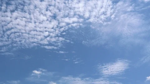 Dramatic atmosphere panorama view 4K Time-lapse footage of blue sky and clouds. Stock Footage 96409217