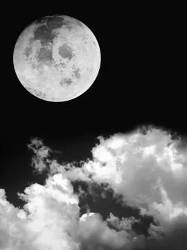 Dramatic atmosphere panorama view of night sky background. Stock Photos