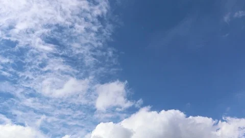 Dramatic atmosphere Timelapse video footage of beautiful bluesky and clouds. Stock Footage 91825308
