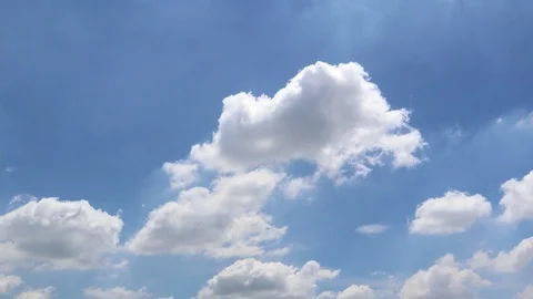 Dramatic atmosphere Timelapse video footage of beautiful bluesky and clouds. Stock Footage 91825393