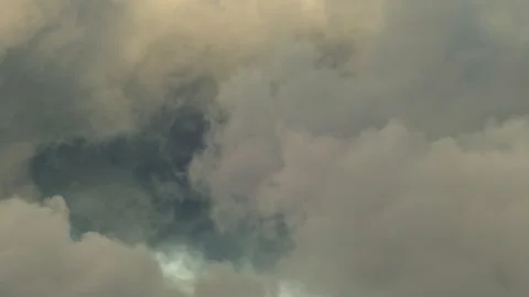 Dramatic Atmospheric Cloud Formation with Soft Light and Blue Sky Background Video stock 336650493