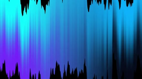 Dramatic aurora borealis light rays shine through Video stock 342590228