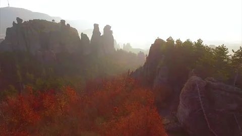 Dramatic autumn in Belogradchik, 2018 Stock Footage 137688875