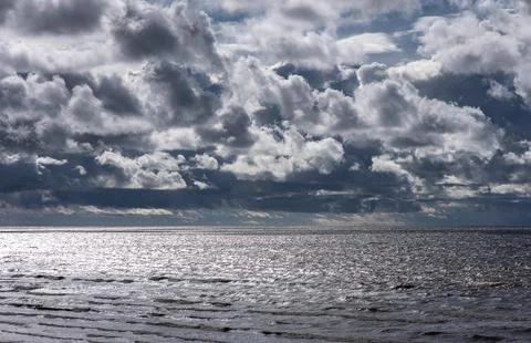 Dramatic Baltic Sea Sky Stock Photos