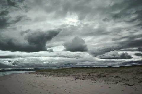 Dramatic Beach Sky Foto stock
