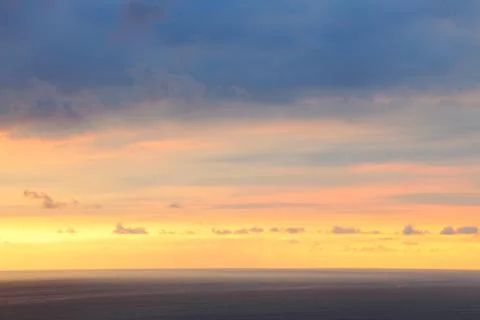 Dramatic beautifull sky at sunset Stock Photos