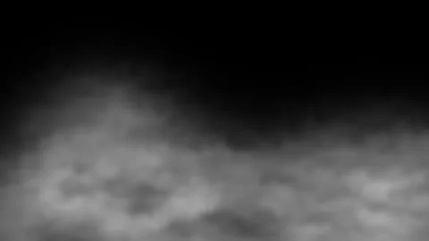 Dramatic black-and-white background with foggy, mist-like gradients, creating an Stock Footage 289699461