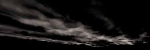 Dramatic Black and White Clouds Moving Across Sky Stock Footage 327204805