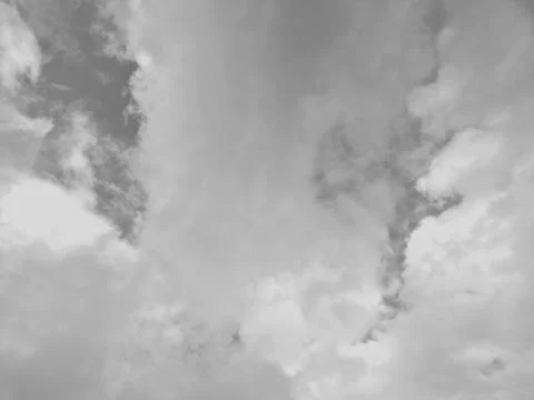 Dramatic black and white clouds Stock Photos