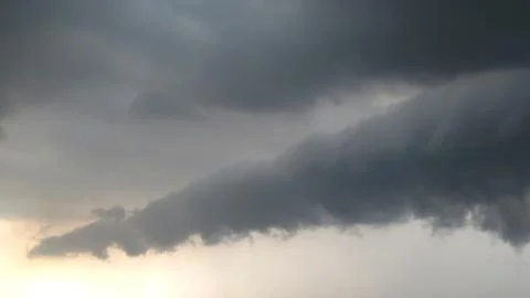 Dramatic black cloud before rainy at thailand Stock-Fotos