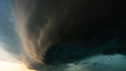 Dramatic Black Clouds Roll Through the Sky in This Nature Timelapse   Stock Footage 306090626