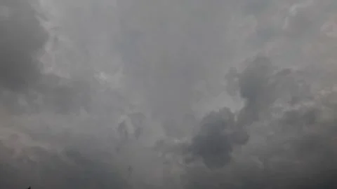 Dramatic black cloudy timelapse in the sky Stock Footage 319968633