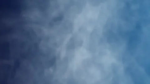 Dramatic blue cloudy sky with soft white clouds Stock Footage 329766713