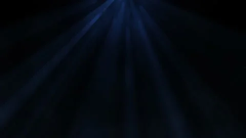 Dramatic blue light beam with flying flicker particles and smoke effect Stock Footage 143867071