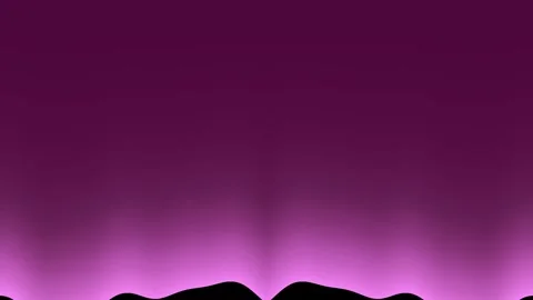 Dramatic blue sky gradient with sunbeams over distant mountain silhouettes .. Stock Footage 336766520