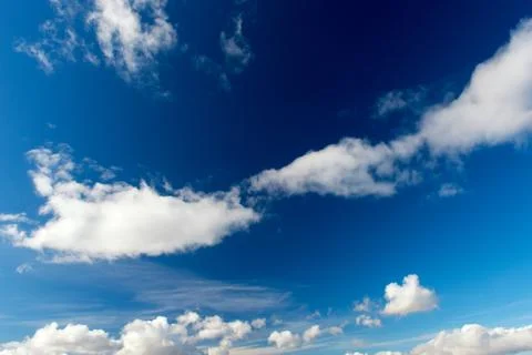 Dramatic blue sky Stock Photos