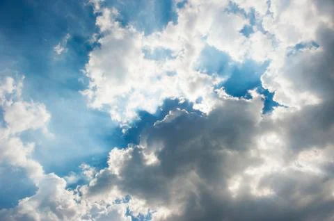 Dramatic blue sky Stock Photos