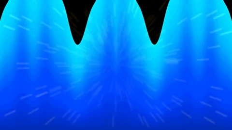 Dramatic blue spotlight stage beam opening cinematic abstract background Stock Footage 336168233