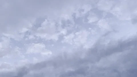 Dramatic Blue Storm Clouds Moving Across an Overcast Sky Stock Footage 341530475