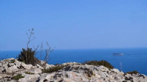 Dramatic Breathtaking Nature Scenery of Malta's Dingli Cliffs Видео 301636085