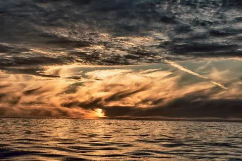 Dramatic California sunset Stock Photos