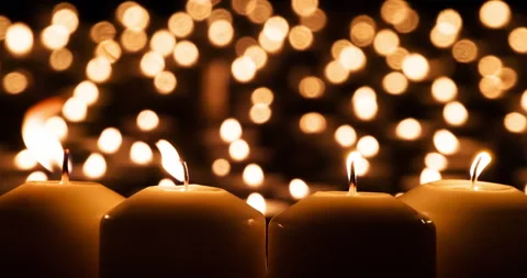 Dramatic Candle Scene 4K Video stock 103504642