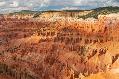 Dramatic Canyon Panorama in the Summer Stockfoto's