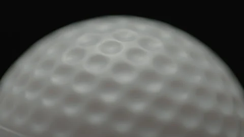 Dramatic, cinematic macro texture shots of a golf ball Stock Footage 266190132