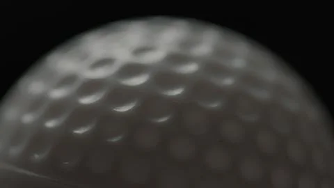 Dramatic, cinematic macro texture shots of a golf ball Foto stock