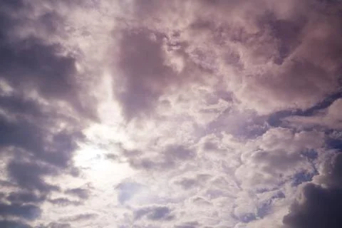 Dramatic Cinematic Moody Cloudy Sky Background Stock Photos