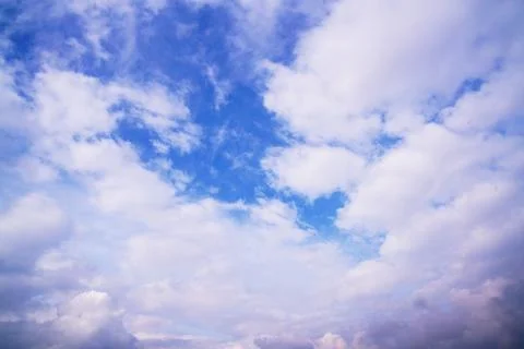 Dramatic Cinematic Moody Cloudy Sky Background Stock Photos