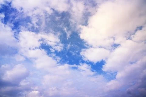 Dramatic Cinematic Moody Cloudy Sky Background Stock Photos