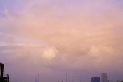 Dramatic Cinematic Moody Cloudy Sky Background Stock Photos