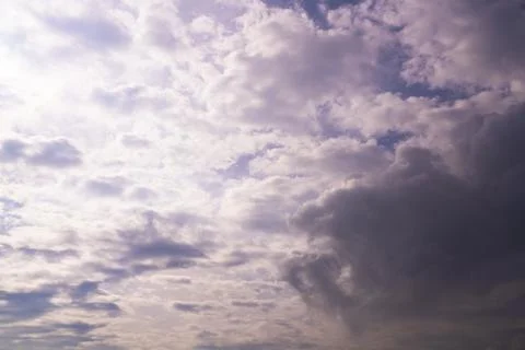 Dramatic Cinematic Moody Cloudy Sky Background Stock Photos