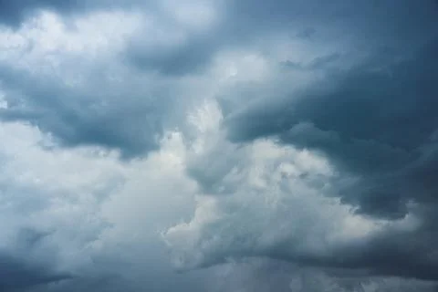 Dramatic Cinematic Moody Cloudy Sky Background Stock Photos