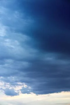 Dramatic Cinematic Moody Cloudy Sky Background Stock Photos