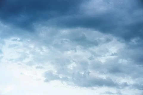 Dramatic Cinematic Moody Cloudy Sky Background Stock Photos