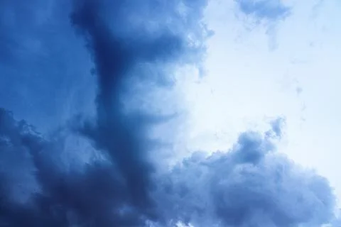Dramatic Cinematic Moody Cloudy Sky Background Stock Photos